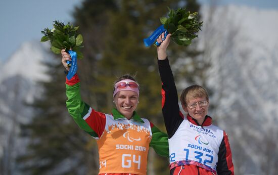 2014 Paralympics. Cross-country skiing. Women. 15km race