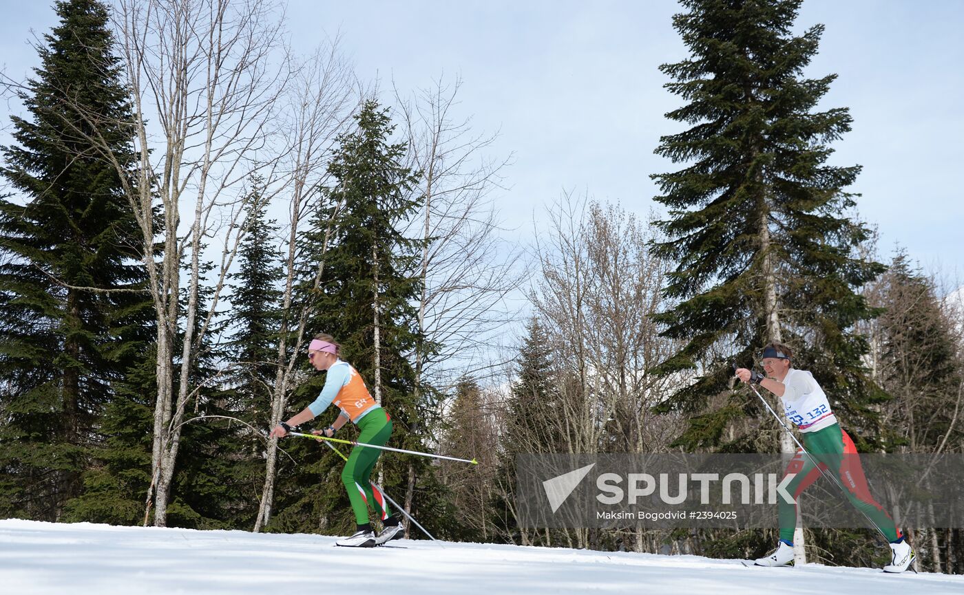 2014 Paralympics. Cross-country skiing. Women. 15km race