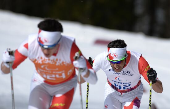 2014 Winter Paralympics. Cross-country skiing. Men. 20km race