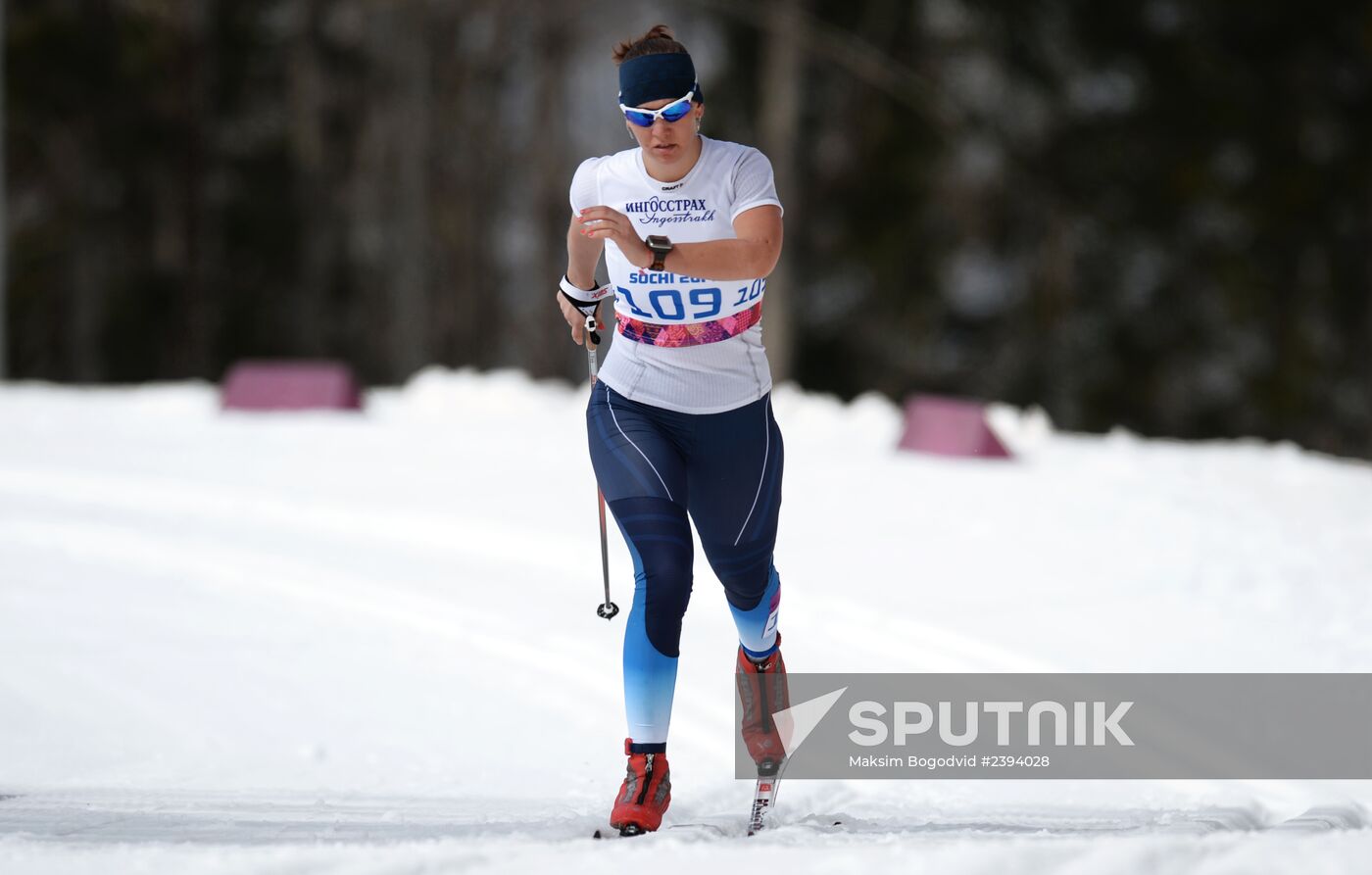 2014 Paralympics. Cross-country skiing. Women. 15km race