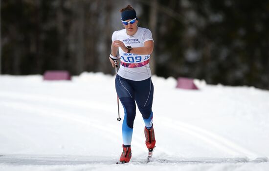 2014 Paralympics. Cross-country skiing. Women. 15km race