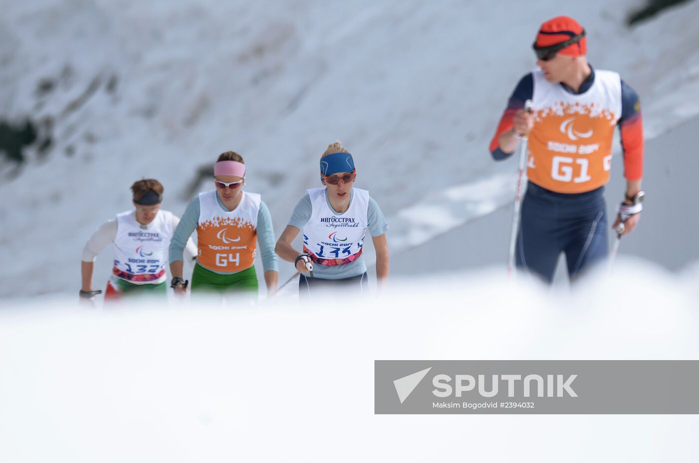 2014 Paralympics. Cross-country skiing. Women. 15km race