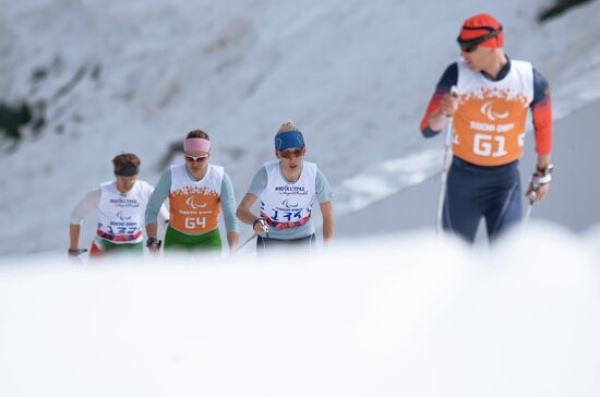 2014 Paralympics. Cross-country skiing. Women. 15km race