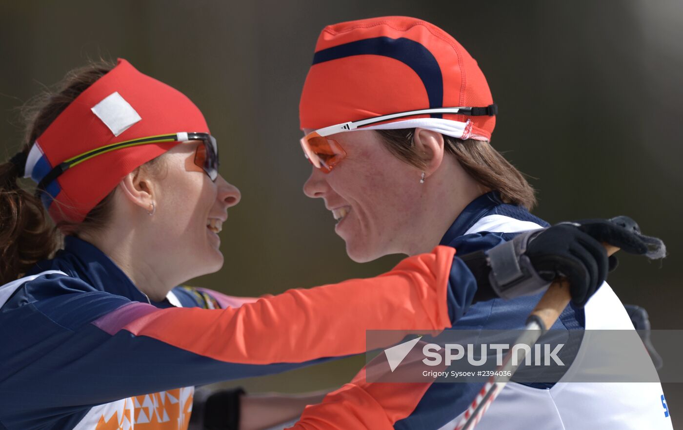 2014 Paralympics. Cross-country skiing. Women. 15km race