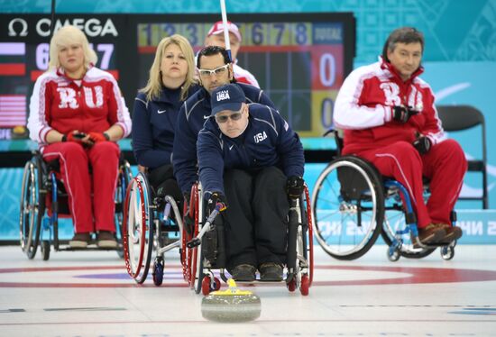 2014 Winter Paralympics. Wheelchair сurling. Day Three