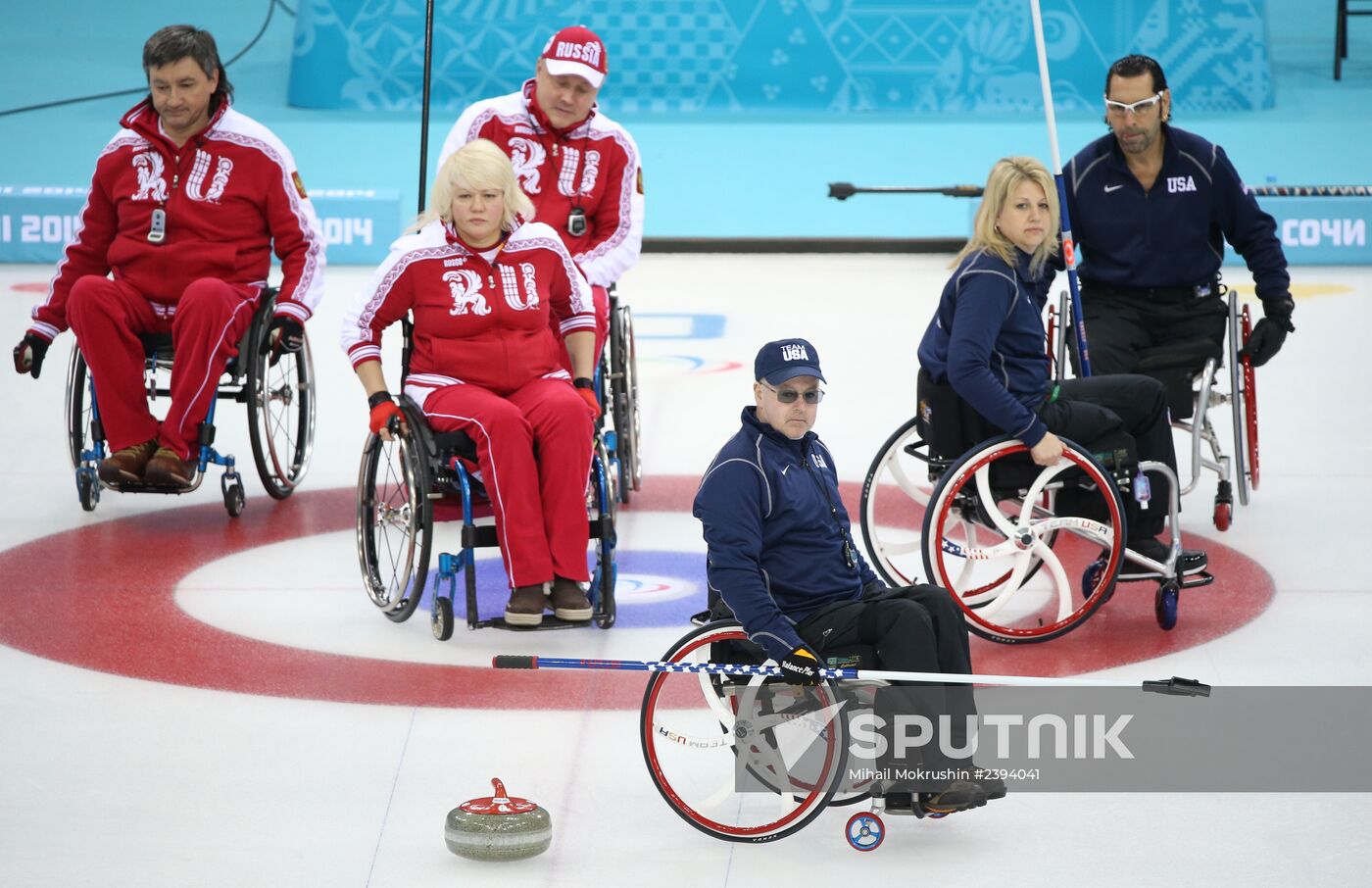 2014 Winter Paralympics. Wheelchair сurling. Day Three