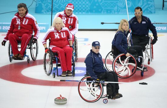 2014 Winter Paralympics. Wheelchair сurling. Day Three