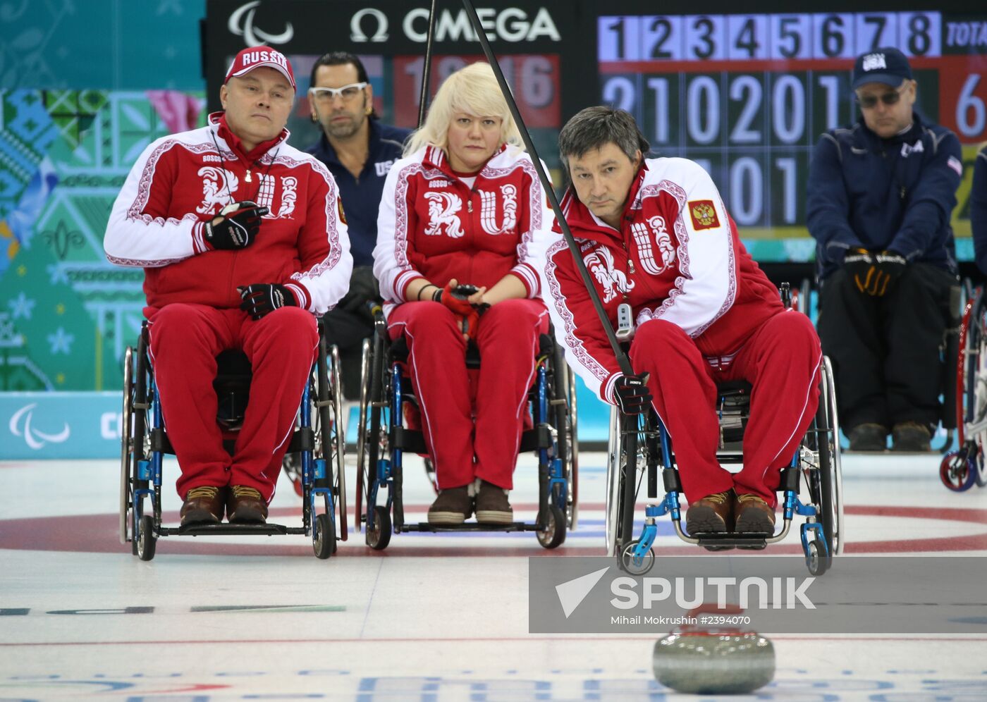 2014 Winter Paralympics. Wheelchair сurling. Day Three
