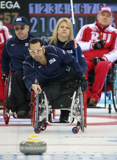 2014 Winter Paralympics. Wheelchair сurling. Day Three