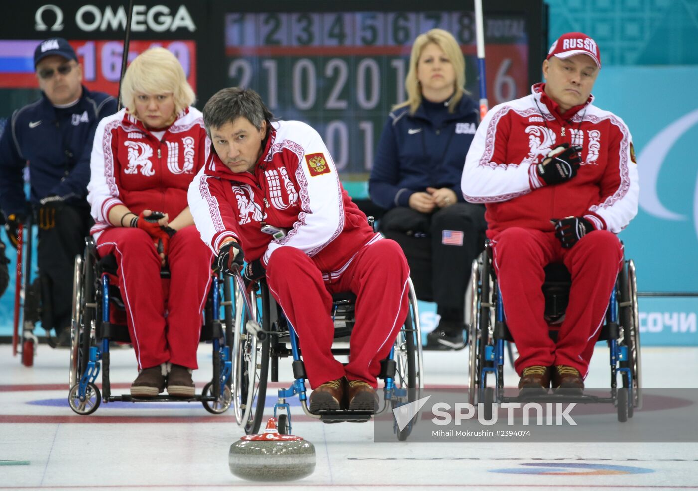 2014 Winter Paralympics. Wheelchair сurling. Day Three