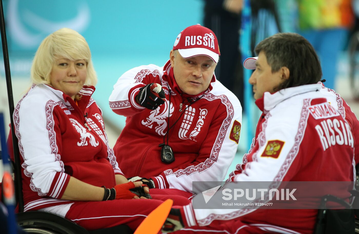 2014 Winter Paralympics. Wheelchair сurling. Day Three