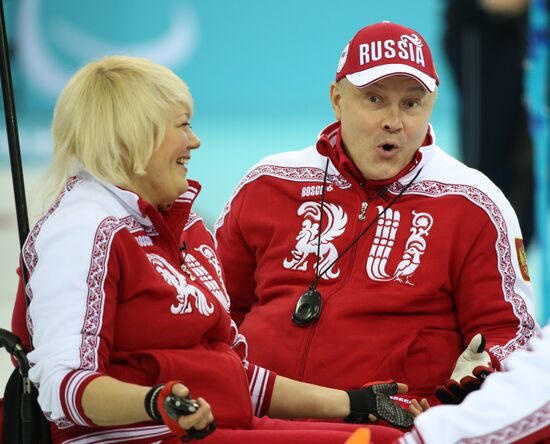 2014 Winter Paralympics. Wheelchair сurling. Day Three