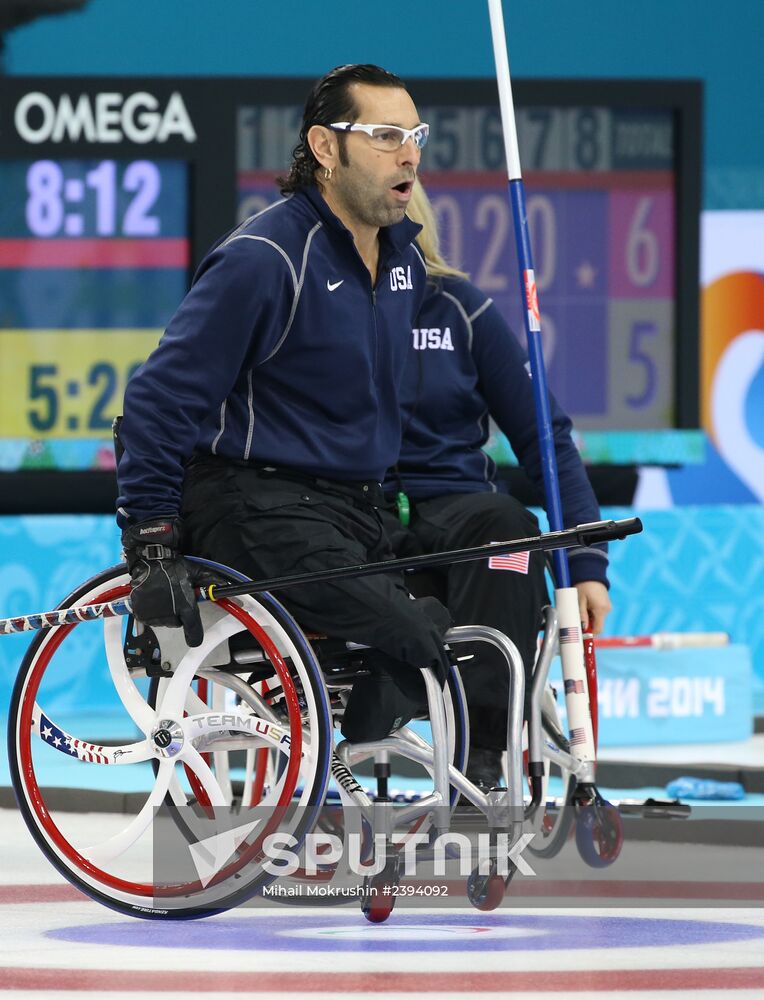 2014 Winter Paralympics. Wheelchair сurling. Day Three