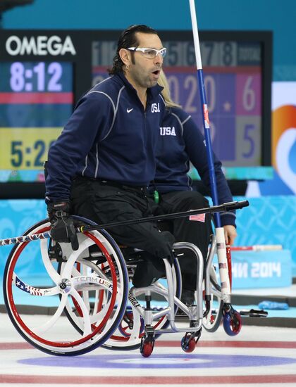2014 Winter Paralympics. Wheelchair сurling. Day Three