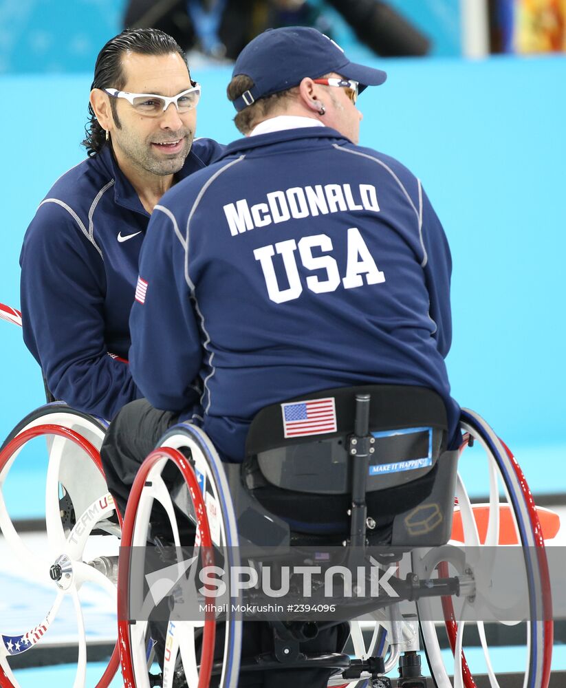 2014 Winter Paralympics. Wheelchair сurling. Day Three
