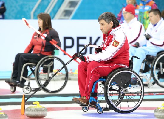 2014 Winter Paralympics. Wheelchair сurling. Day Three