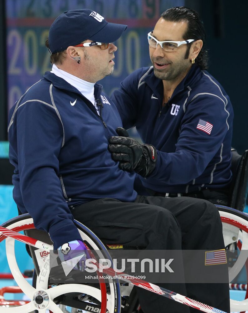 2014 Winter Paralympics. Wheelchair сurling. Day Three