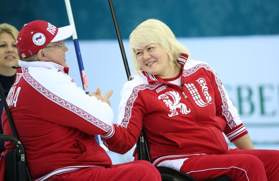 2014 Winter Paralympics. Wheelchair сurling. Day Three