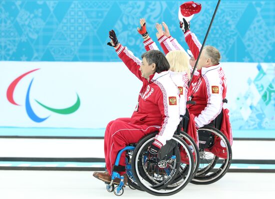 2014 Winter Paralympics. Wheelchair сurling. Day Three