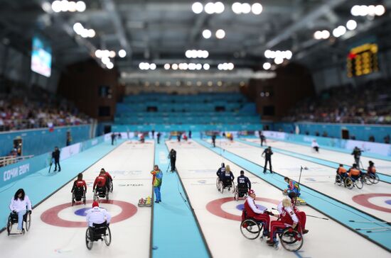 2014 Winter Paralympics. Wheelchair сurling. Day Three