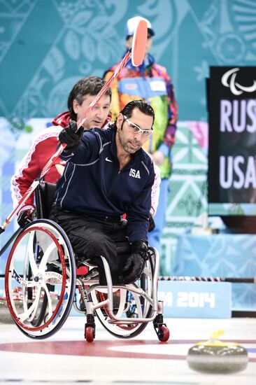 2014 Winter Paralympics. Wheelchair сurling. Day Three