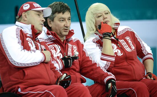 2014 Winter Paralympics. Wheelchair сurling. Day Three