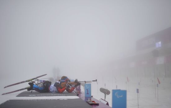 2014 Winter Paralympics. Biathlon. Women. Middle distance