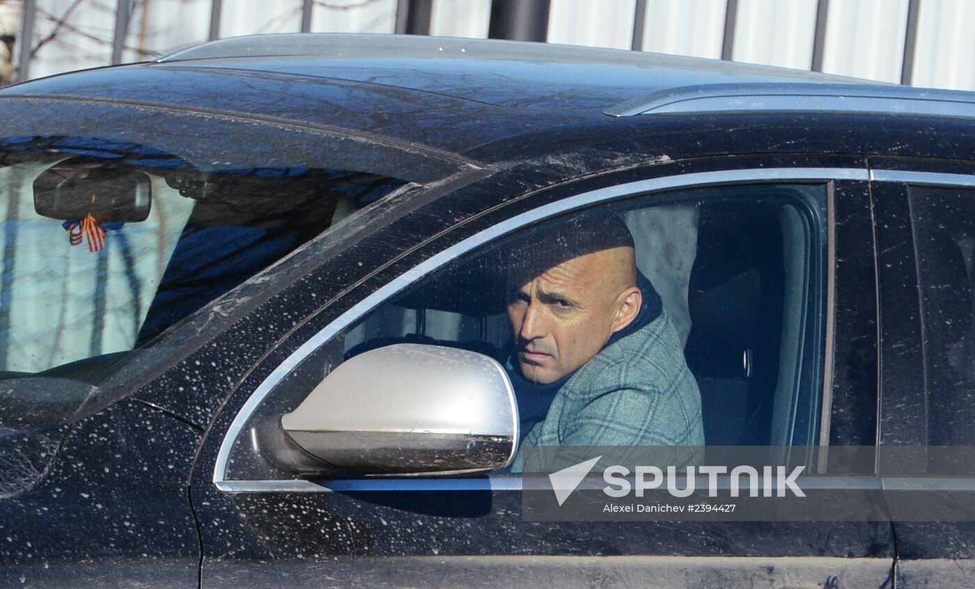 FC Zenit's ex head coach Luciano Spalletti at the team's training base
