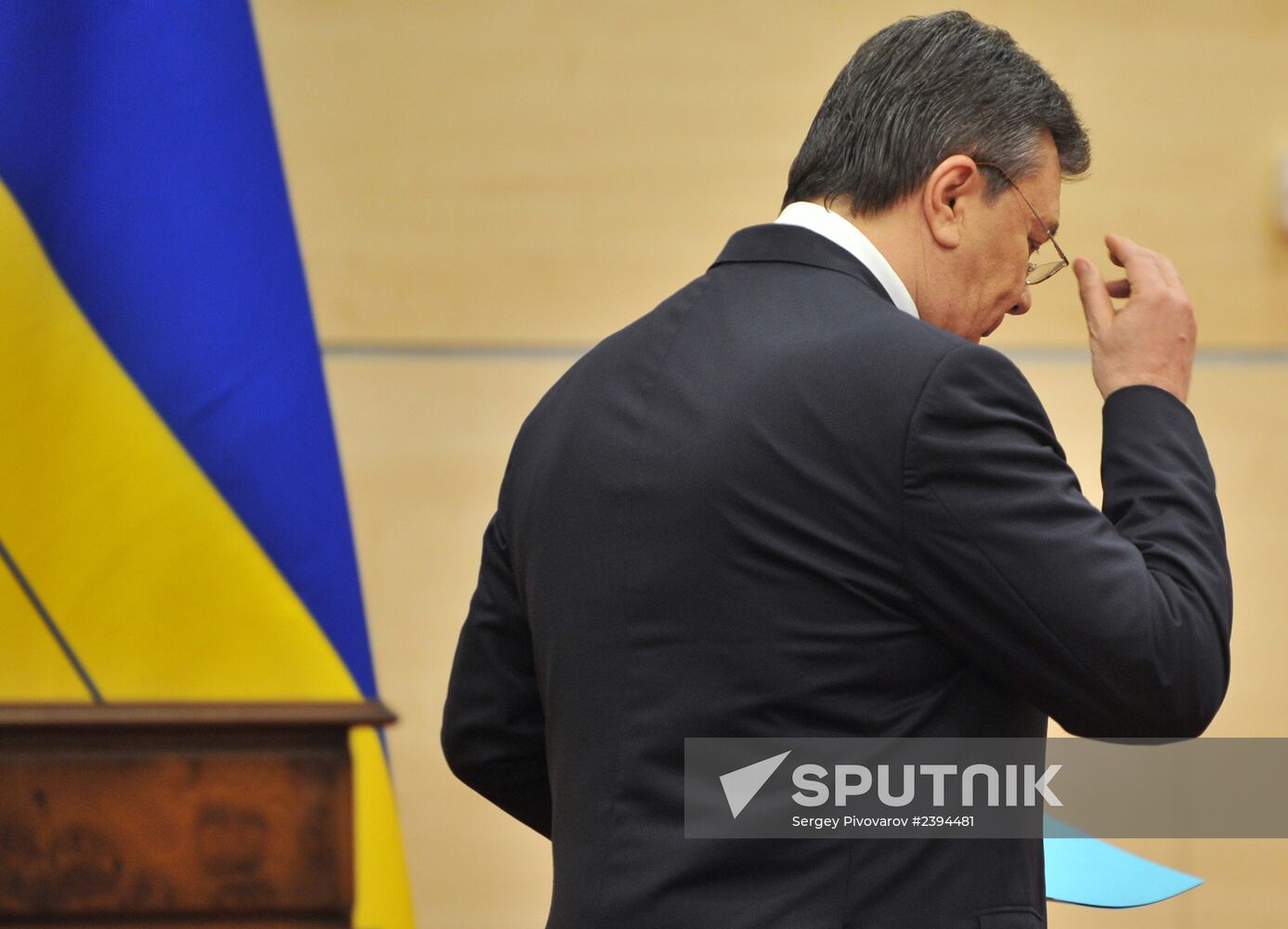 Viktor Yanukovich gives news conference