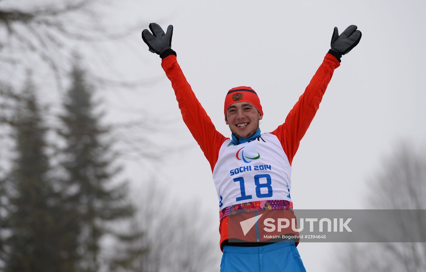 2014 Winter Paralympics. Biathlon. Men. Middle distance