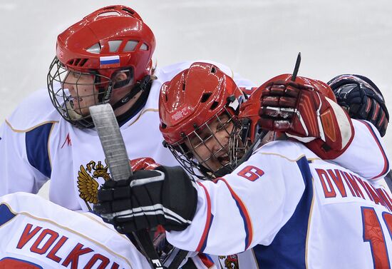 2014 Paralympics. Ice sledge hockey. USA vs. Russia