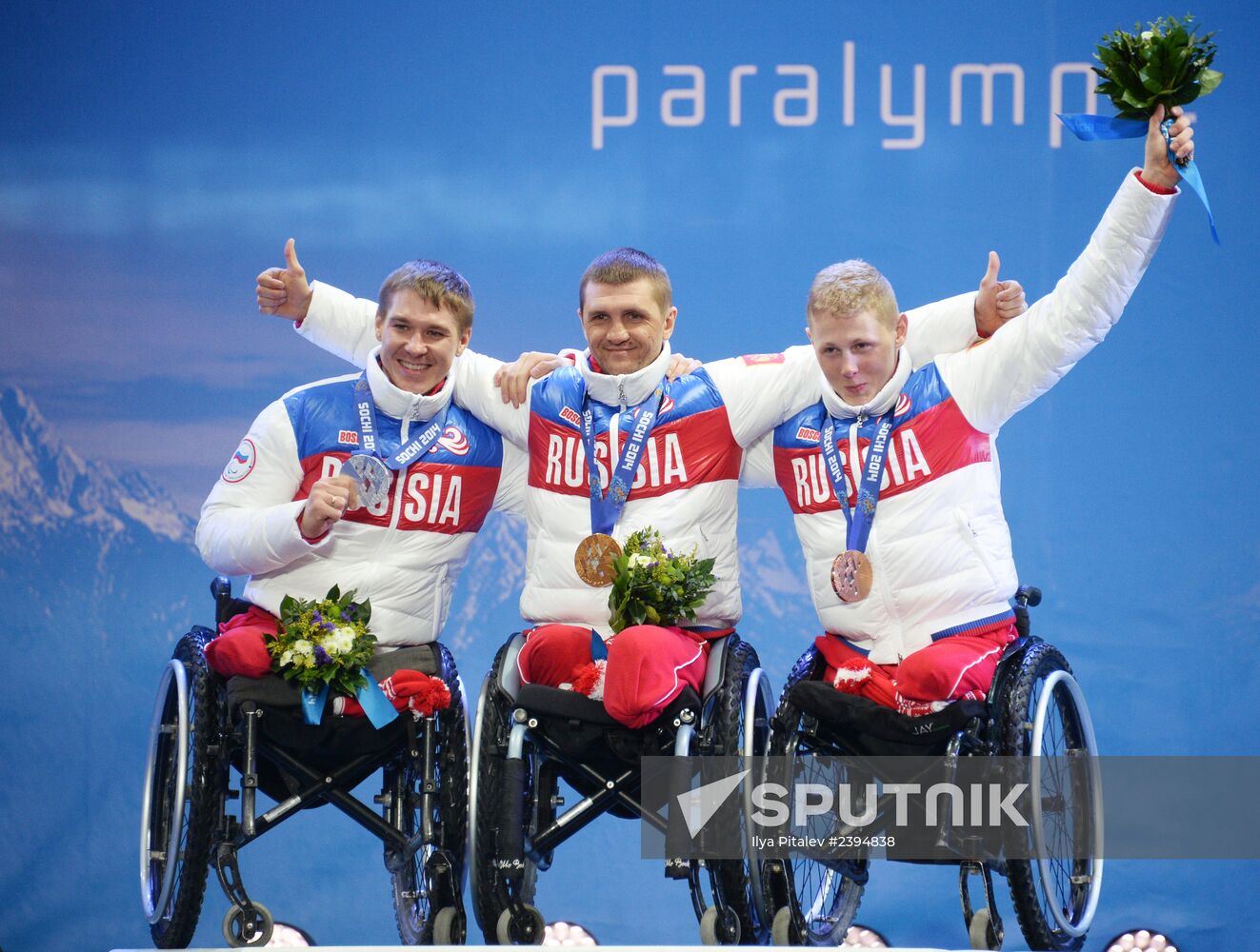 2014 Winter Paralympics. Award ceremony. Day Four