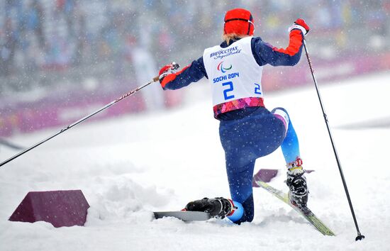 2014 Winter Paralympics. Cross-country skiing.Women. Sprint race