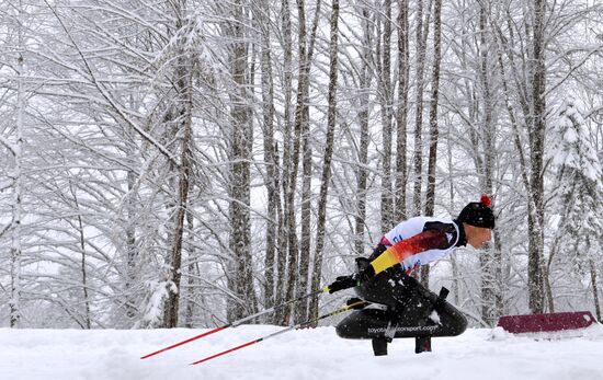 2014 Winter Paralympics. Cross-country skiing.Women. Sprint race