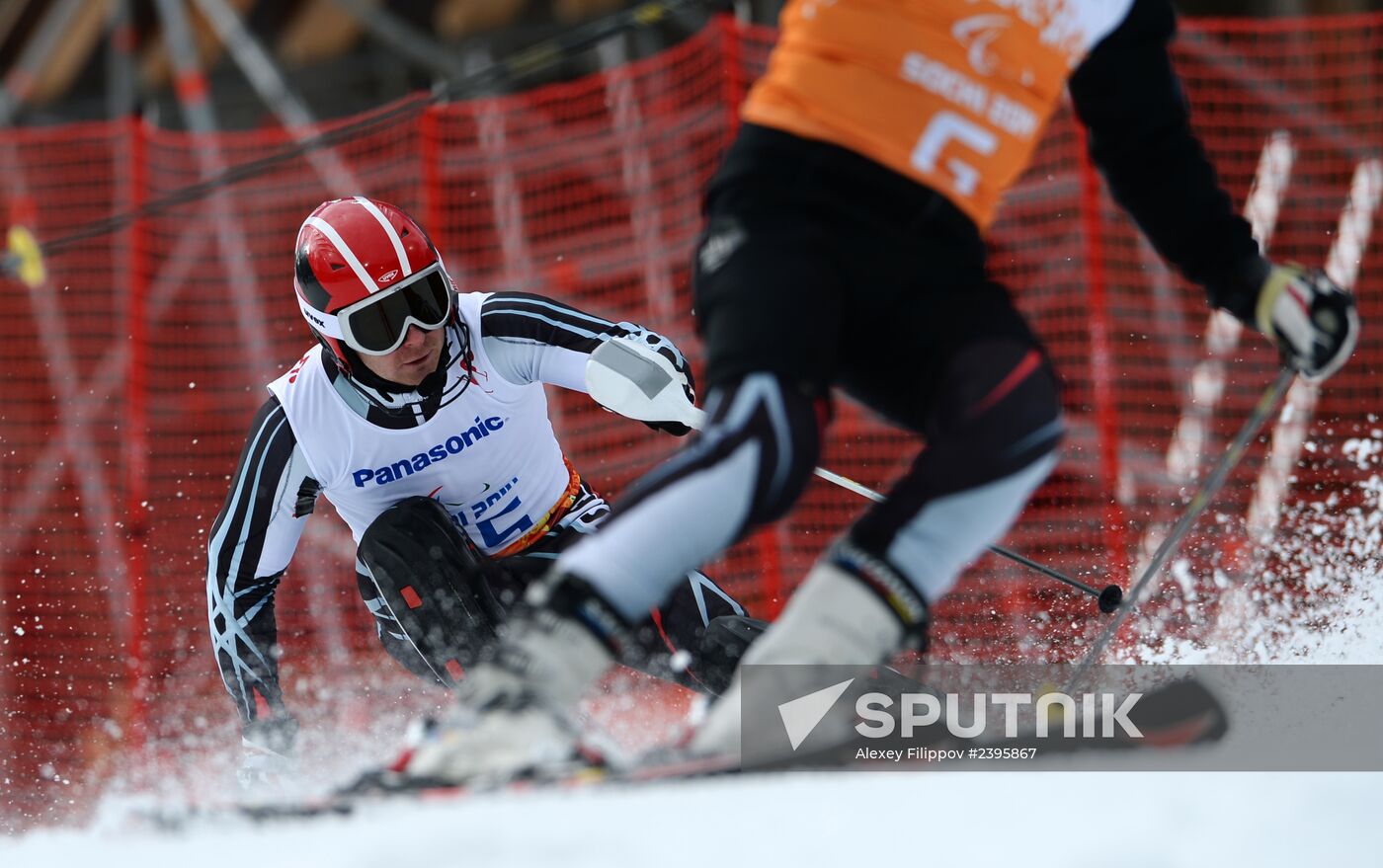 2014 Winter Paralympics. Apline Skiing. Men. Slalom