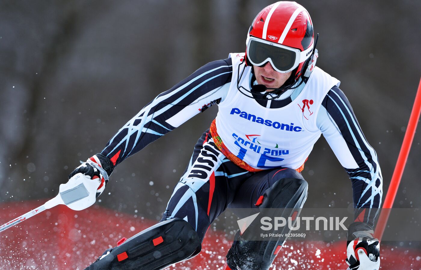 2014 Winter Paralympics. Apline Skiing. Men. Slalom