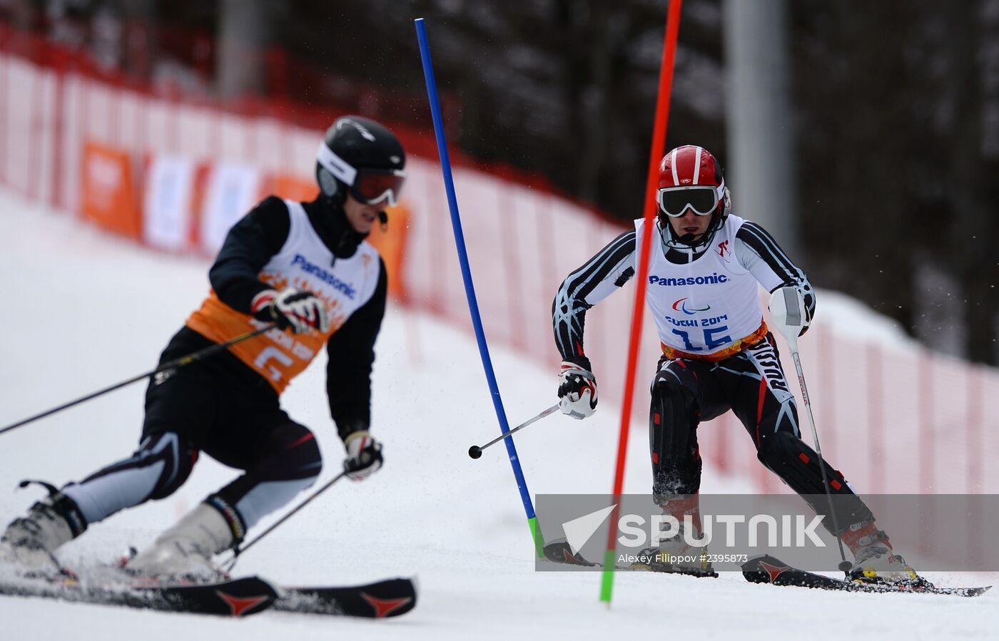 2014 Winter Paralympics. Apline Skiing. Men. Slalom