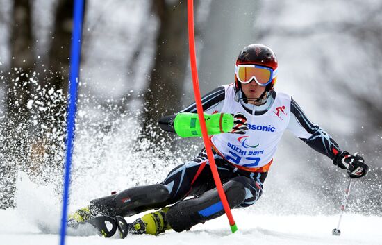 2014 Winter Paralympics. Apline Skiing. Men. Slalom