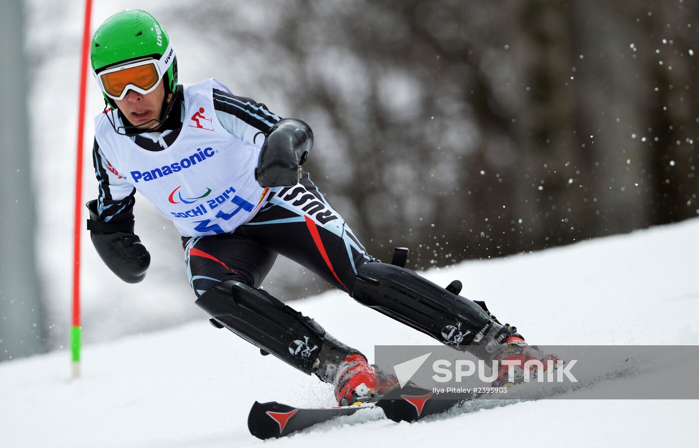 2014 Winter Paralympics. Alpine skiing. Men. Slalom