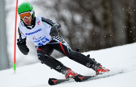 2014 Winter Paralympics. Alpine skiing. Men. Slalom