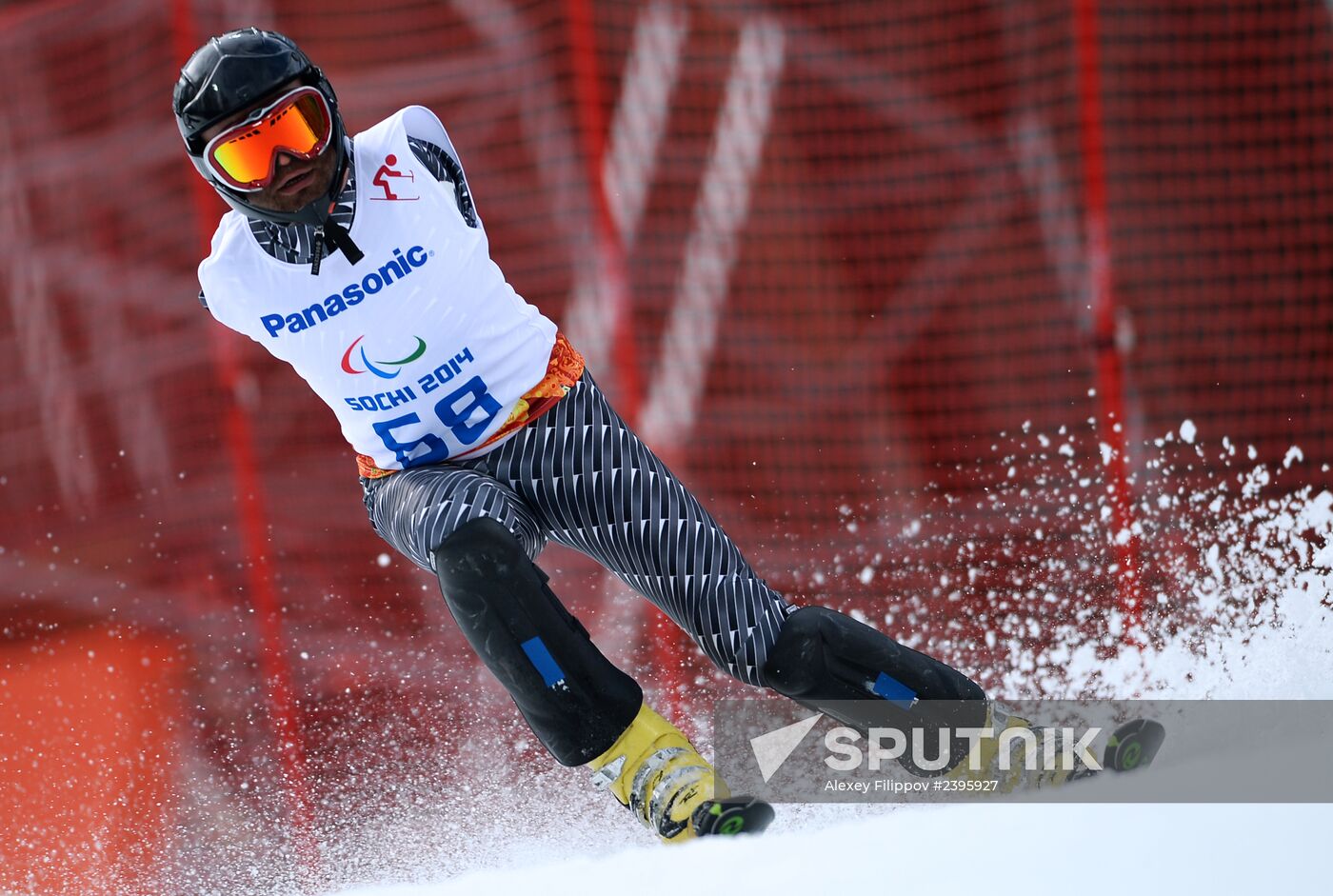 2014 Winter Paralympics. Alpine skiing. Men. Slalom