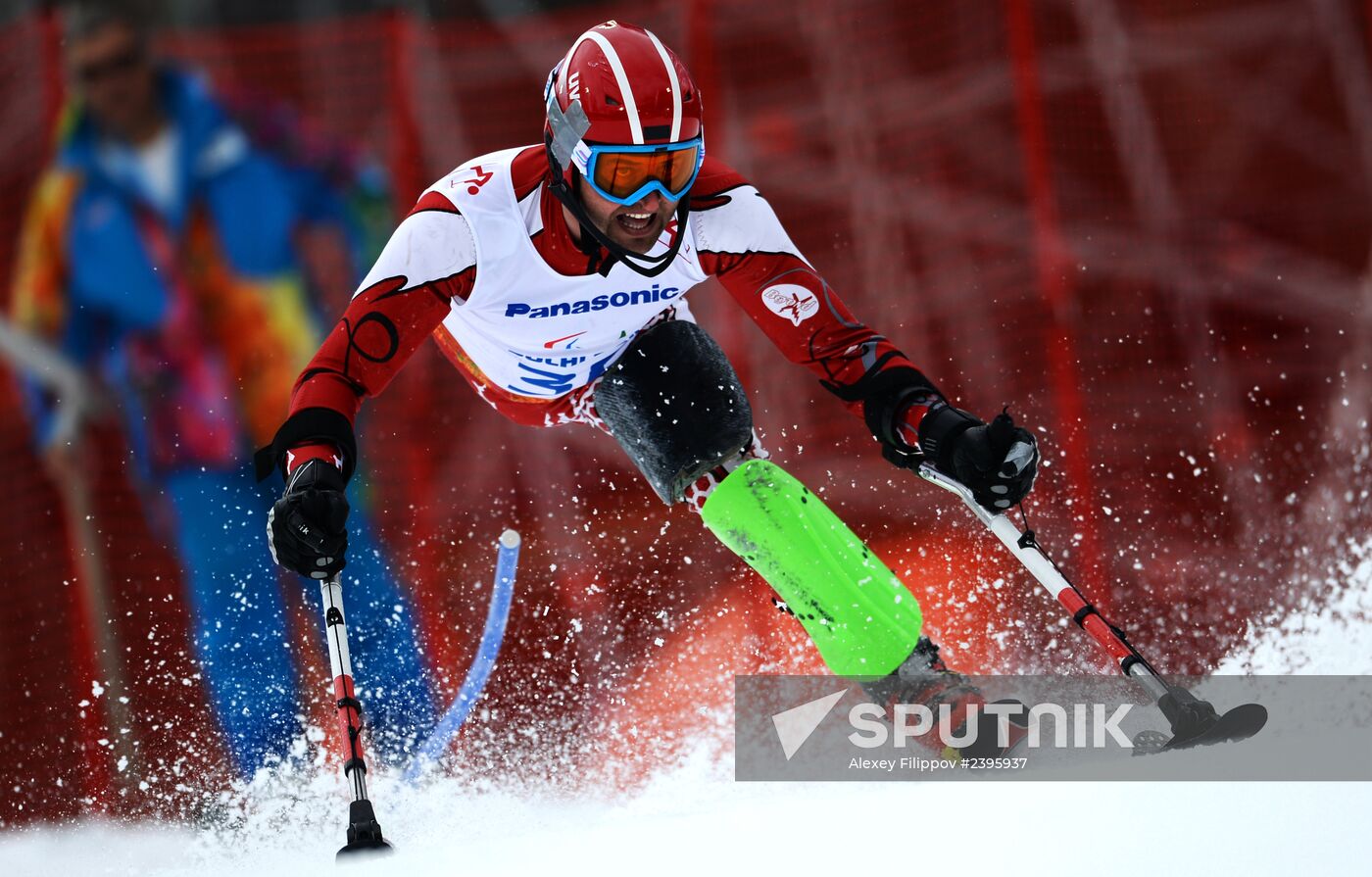 2014 Winter Paralympics. Apline Skiing. Men. Slalom