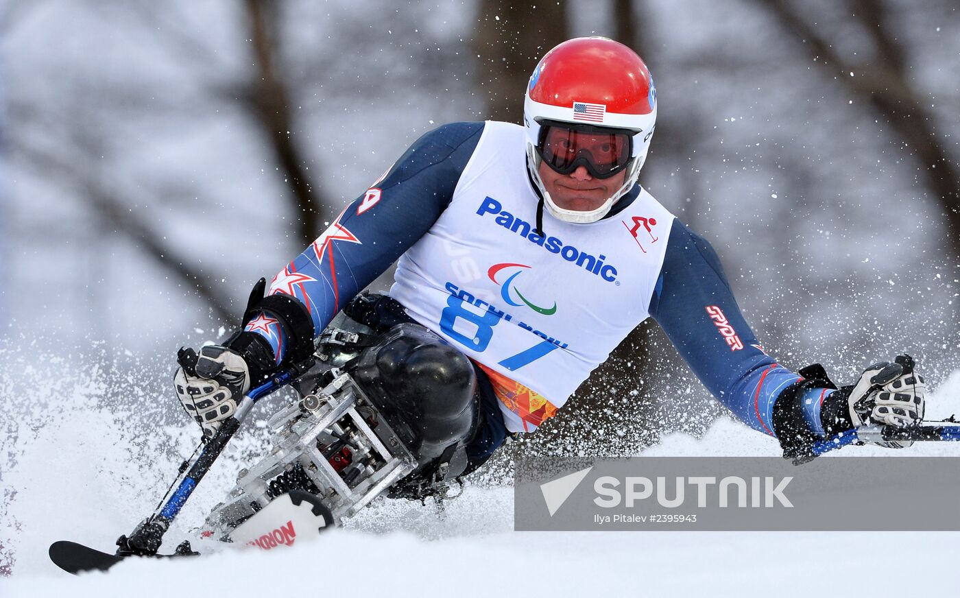 2014 Winter Paralympics. Alpine skiing. Men. Slalom