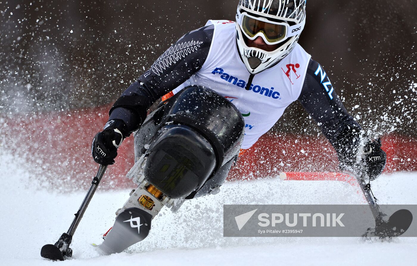 2014 Winter Paralympics. Alpine skiing. Men. Slalom