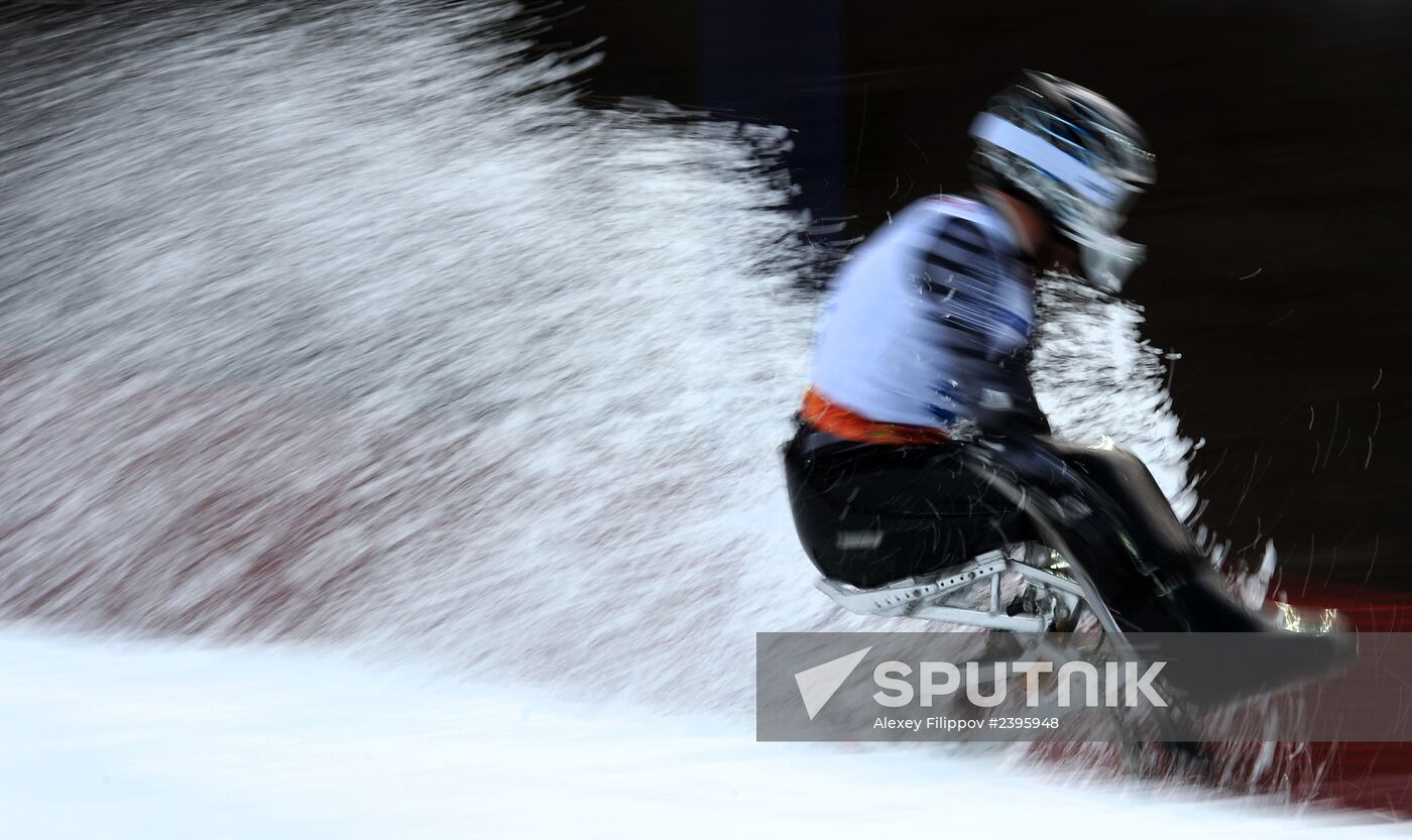 2014 Winter Paralympics. Alpine skiing. Men. Slalom