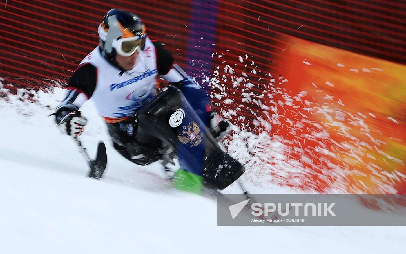 2014 Winter Paralympics. Alpine skiing. Men. Slalom