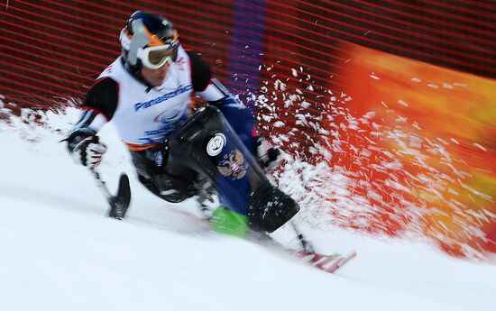 2014 Winter Paralympics. Alpine skiing. Men. Slalom