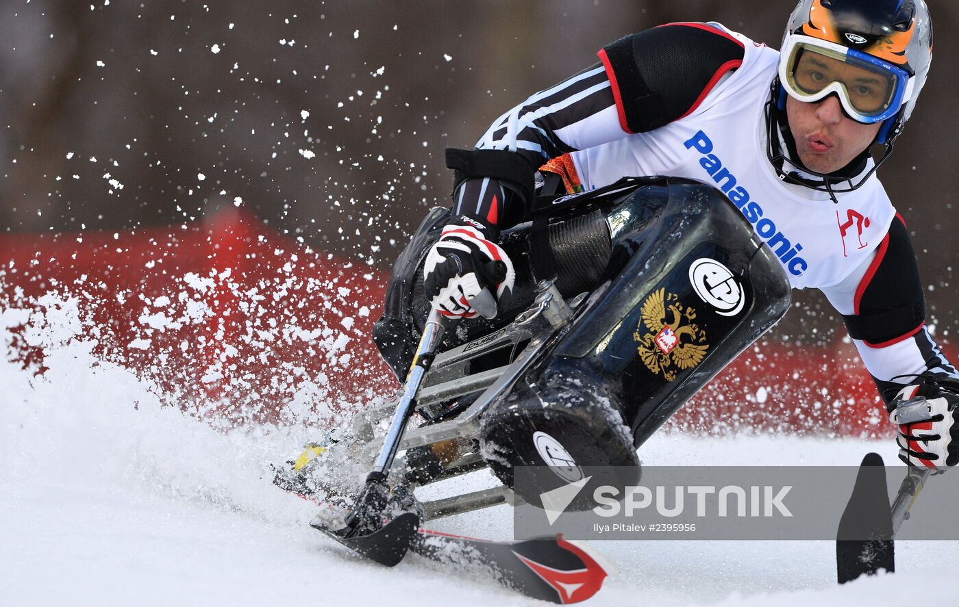 2014 Winter Paralympics. Alpine skiing. Men. Slalom