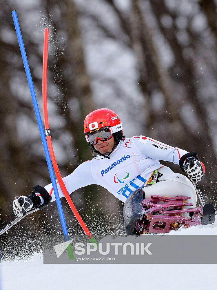 2014 Winter Paralympics. Apline Skiing. Men. Slalom