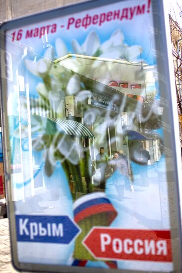 Preparations for referendum on status of Crimea in Simferopol